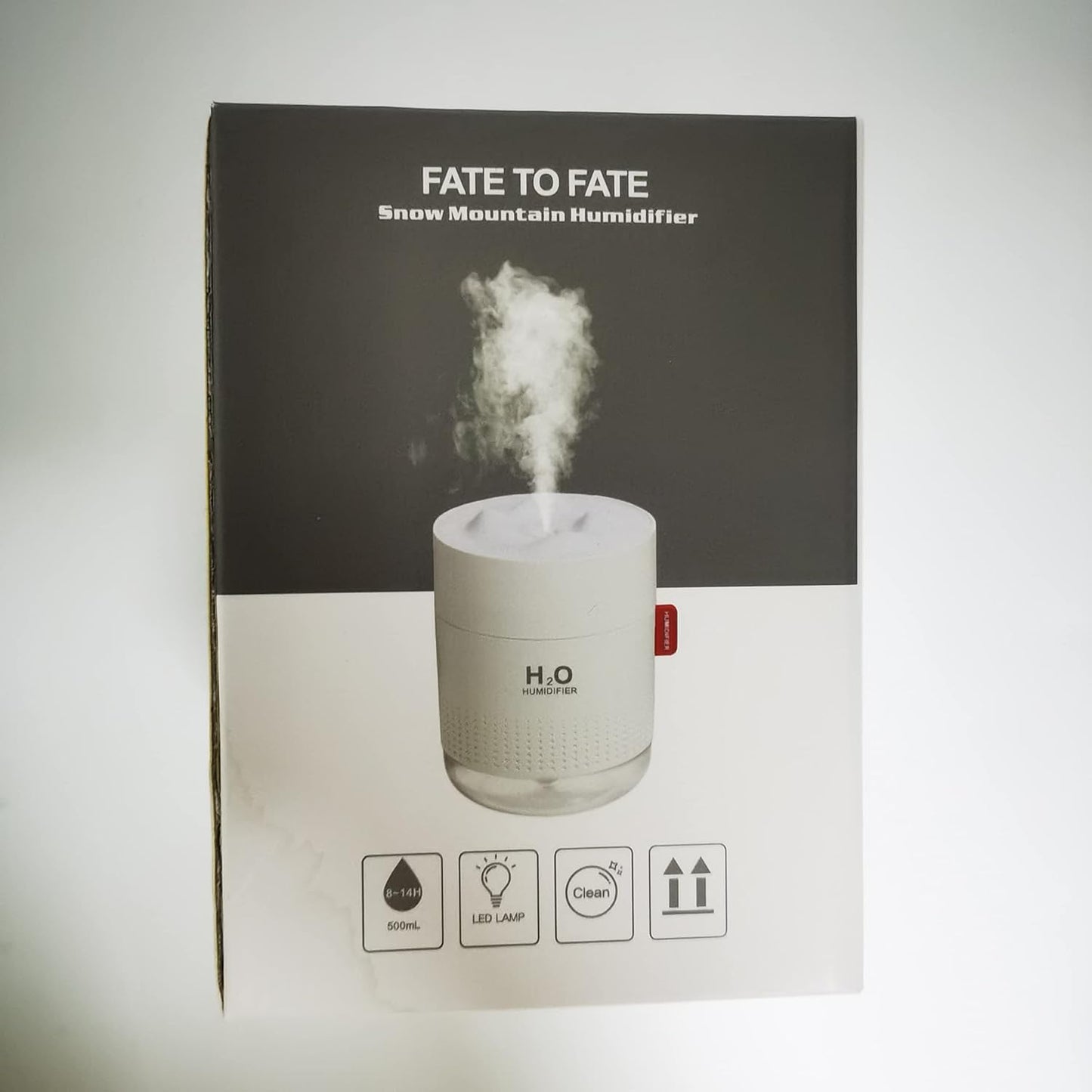 Humidifiers 500Ml Cool Mist Air Ultrasonic Quiet USB Desktop Humidifiers with Night Light Waterless Auto Shut-Off for Home Baby Bedroom Office Travel (White)