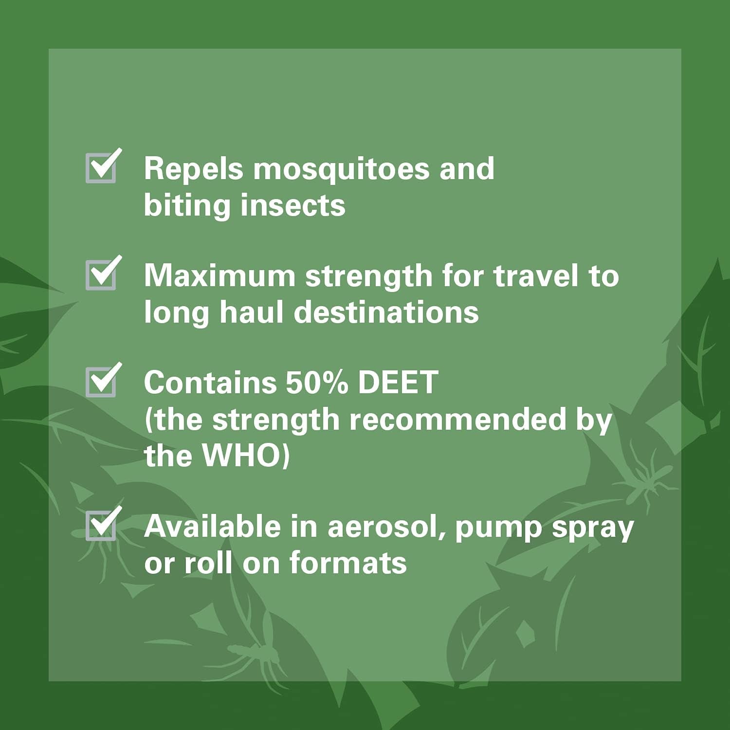 Maximum Insect Repellent 90Ml - Maximum Strength Repellent Spray for Mosquitoes, Biting Insects and Ticks - up to 12 Hours Protection for Any Destination Incl Tropics - with DEET
