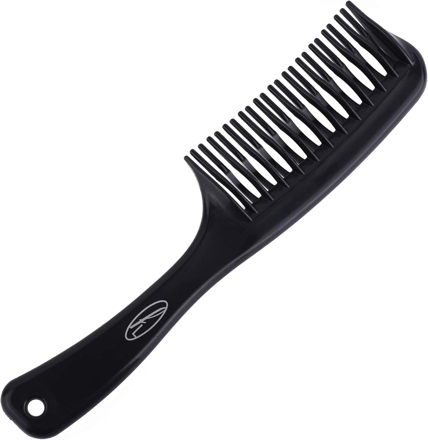 - Detangling Comb with Unique Intertwined Teeth - Hair Detangling and Shower Comb Great for Afro, Wet or Curly Hair, Thick Plastic Black Antistatic Comb