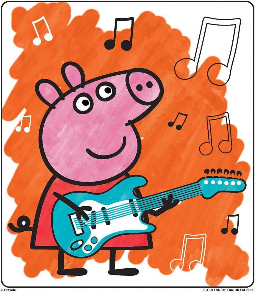 Color Wonder - Peppa Pig Mess-Free Colouring Book (Includes 18 Colouring Pages & 5 Magic Color Wonder Markers) Packaging May Vary