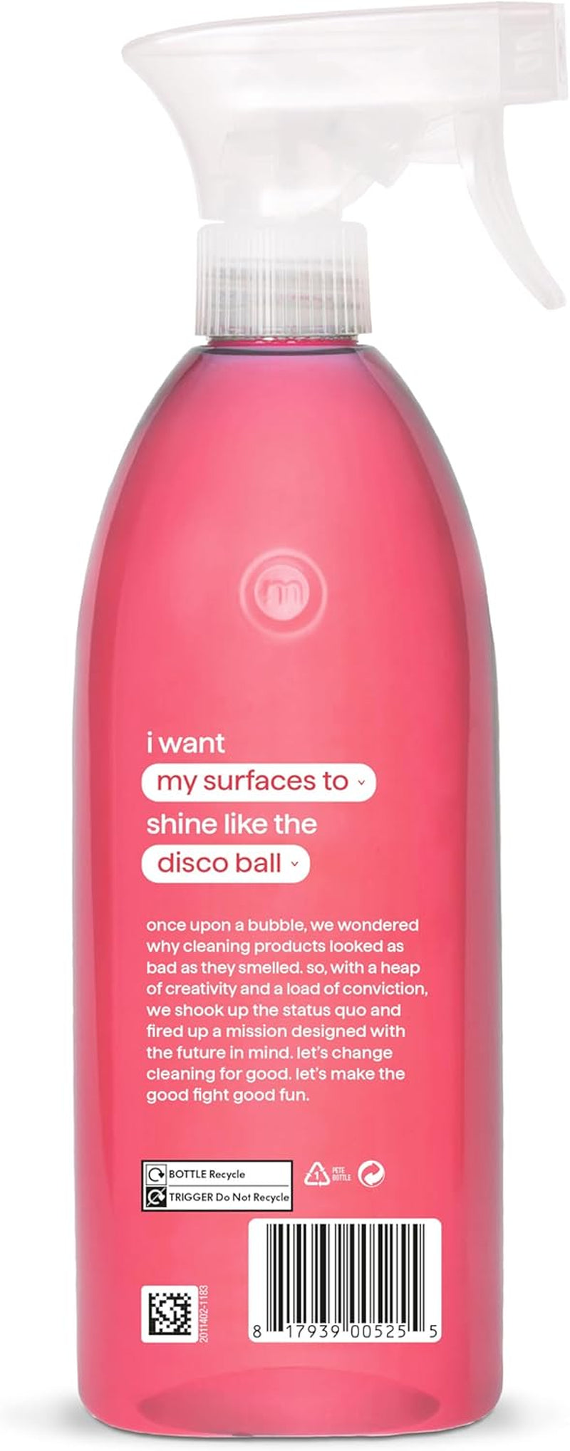 All Purpose Cleaner Spray, Multi Surface Cleaner, Cuts Grease and Grime, Pink Grapefruit Scent, Pack of 1, 1 X 828Ml