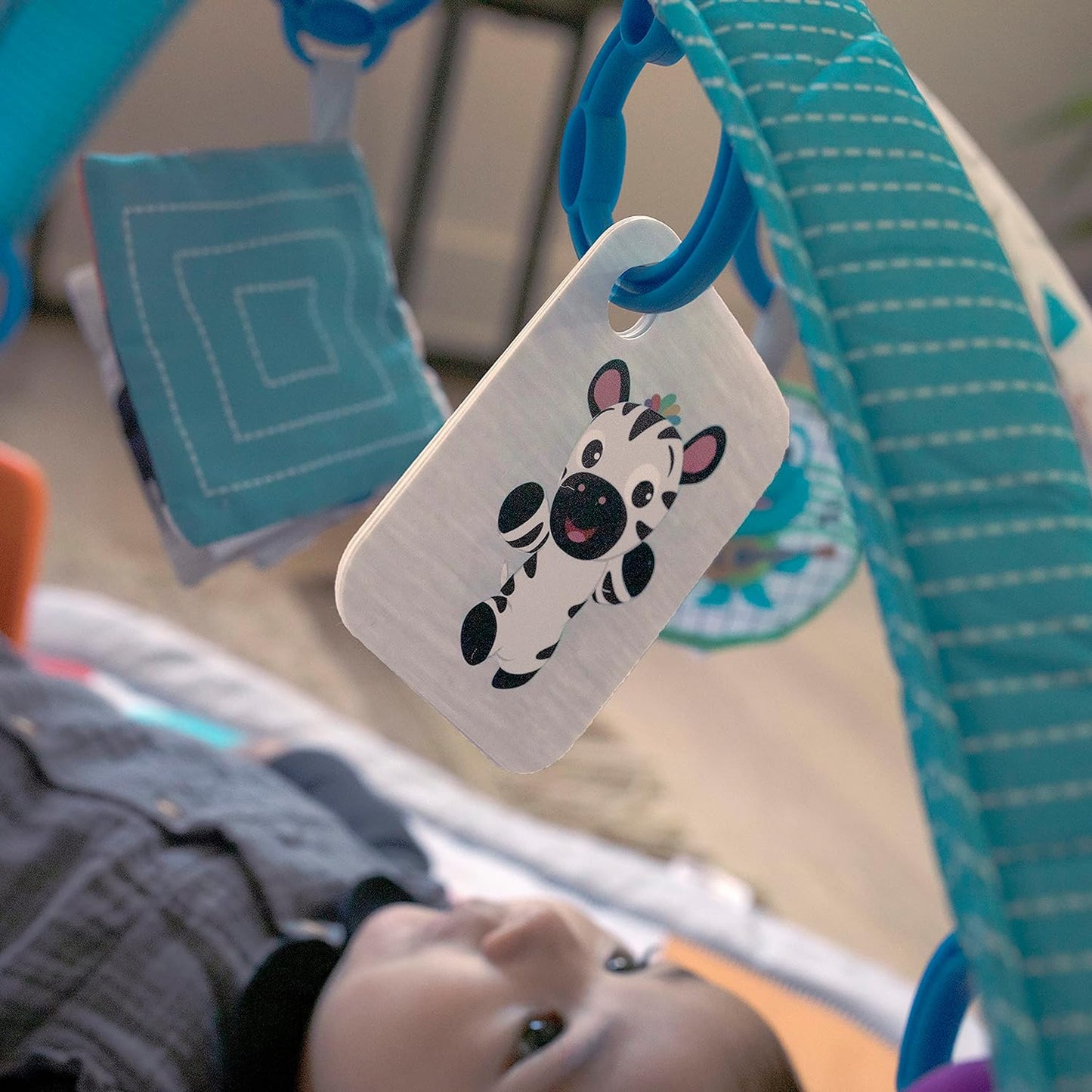 , 4-In-1 Kickin' Tunes and Language Discovery Play Gym with Piano, Mat with Detachable Activity Toys, Lights, Sounds and Music, Ages Newborn +