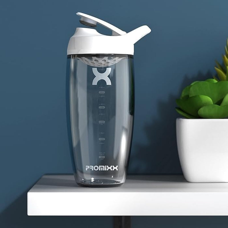 Pursuit Protein Shaker Bottle - Premium Shaker for Protein Shakes - Lifetime Durability, Leakproof, Odourless - 700Ml / 24Oz (Arctic White)