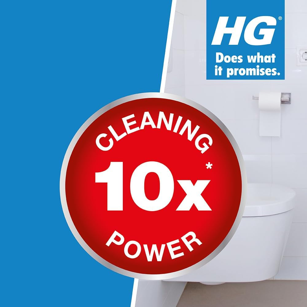 Toilet Cleaner Gel Super Powerful, Effective Bathroom/Wc Descaler Cleans Toilet Bowl & under Loo Rim, Limescale & Stain Remover (500 Ml) - 322050106