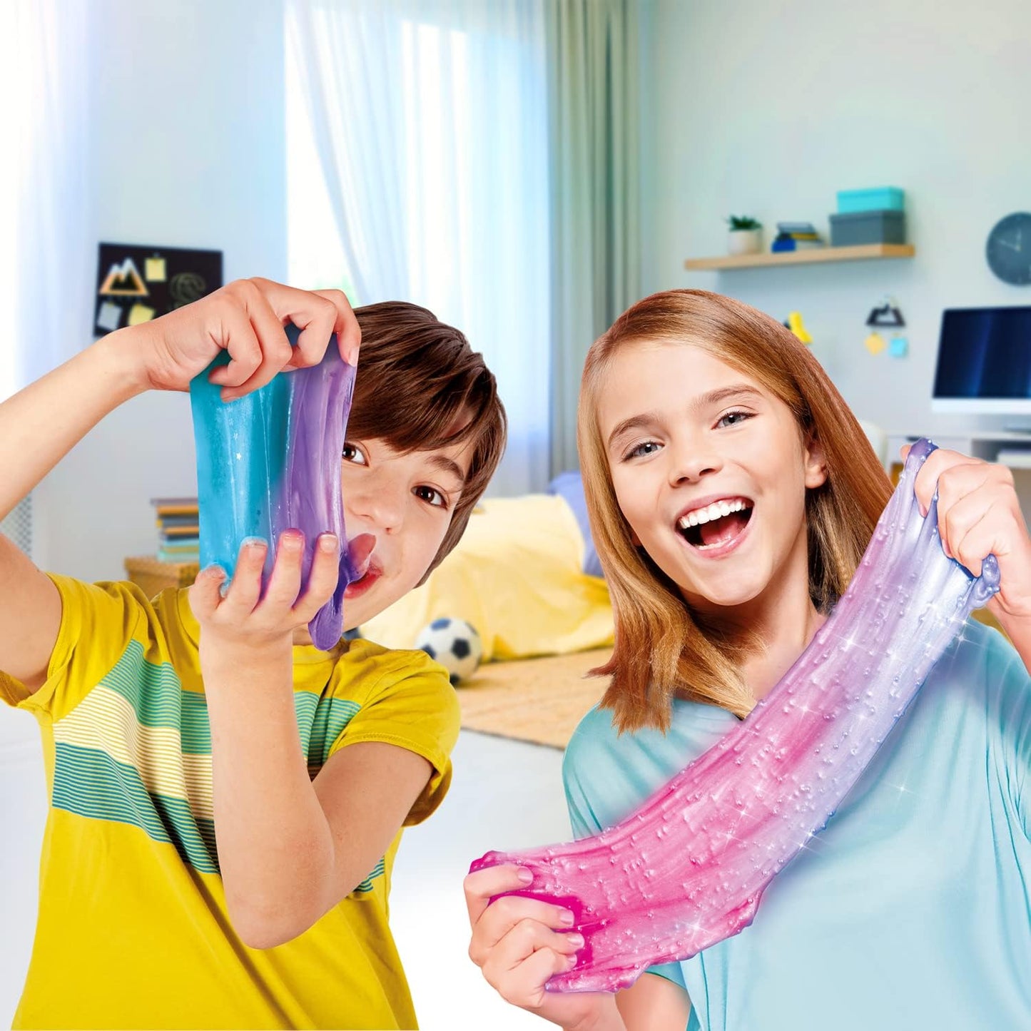 So Slime DIY Mix'In Kit 10 Pack, Multi-Coloured, Make 10 Slimes, Styles and Decorations for 100+ Combinations, No Glue! No Mess!,Everything Included to Mix Your Own Slime