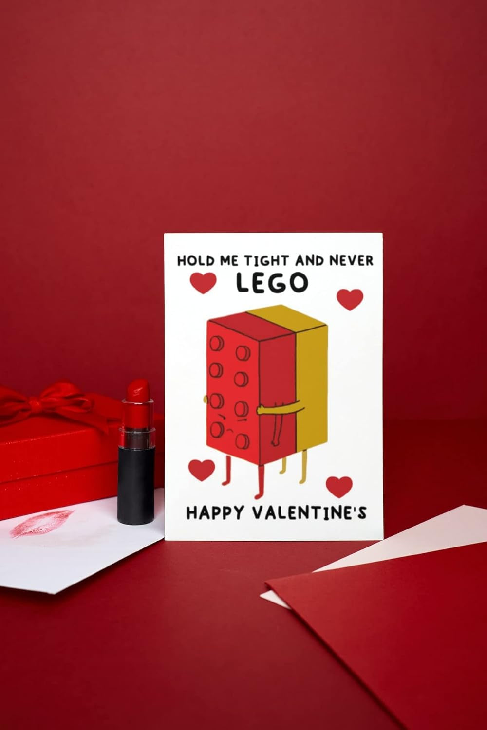 Funny Valentine'S Day Card - Hug Me and Never Le Go Valentines Day Card - Funny Valentines Day Card - Cute Card for Girlfriend or Boyfriend V300