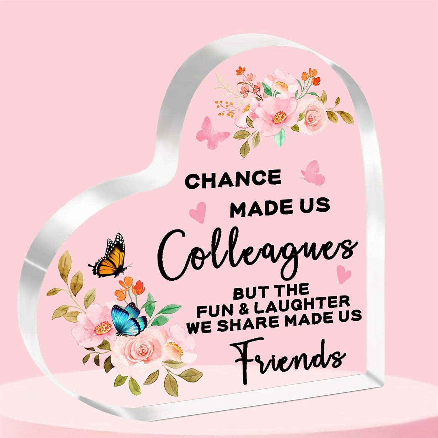 Gifts for Colleagues Work Friend Work Bestie Gifts Leaving Gifts for Colleagues Women Chance Made Us Colleagues Acrylic