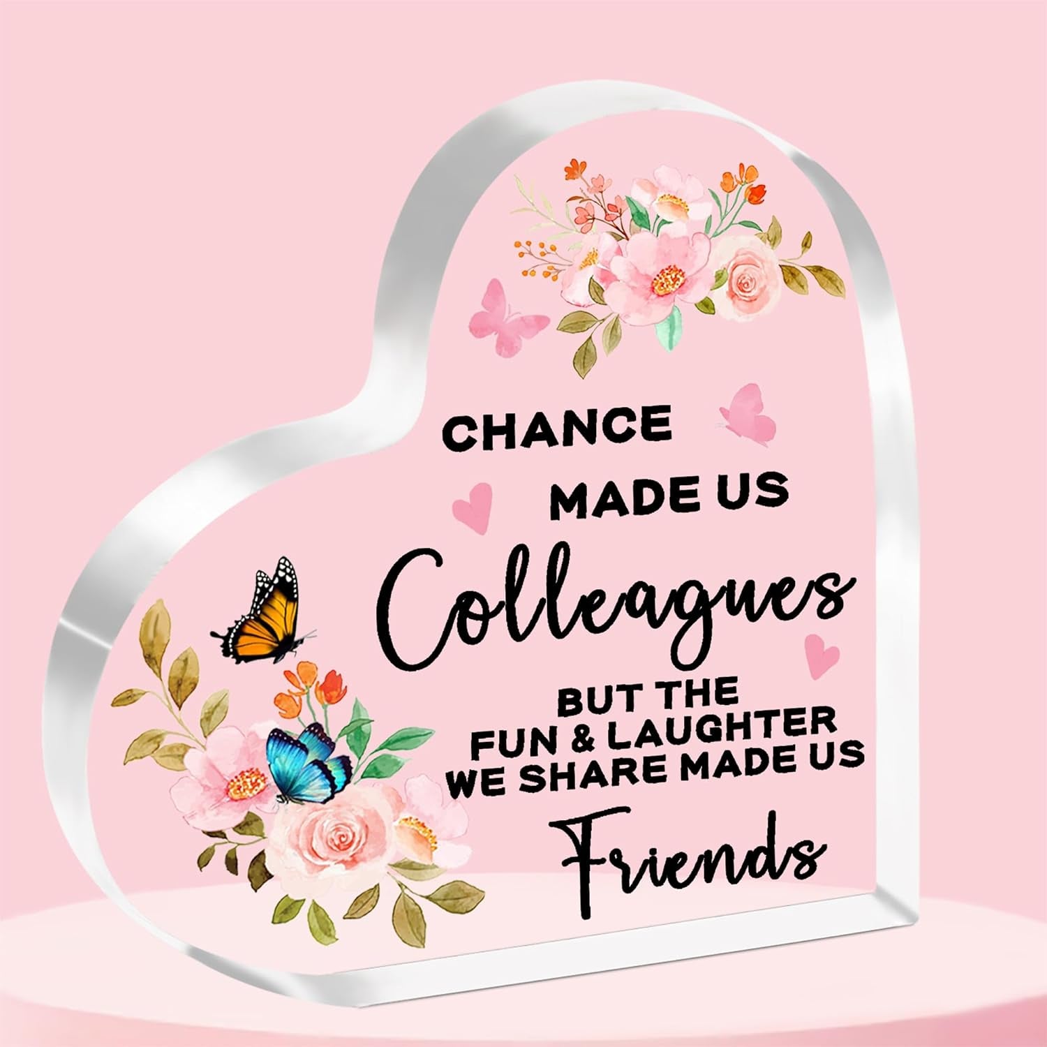 Gifts for Colleagues Work Friend Work Bestie Gifts Leaving Gifts for Colleagues Women Chance Made Us Colleagues Acrylic