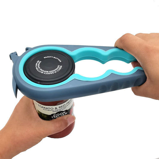 Jar Opener Bottle Opener and Ring Pull Can Opener for Weak Hands Arthritis Hands, Elderly