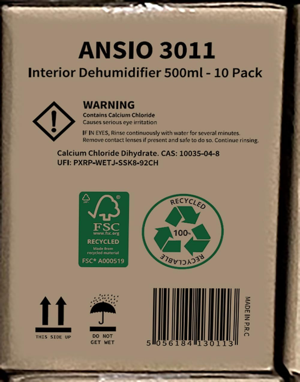 Dehumidifier 500Ml Pack of 10 Condensation Remover Moisture Absorber Dehumidifiers for Damp, Mould, Moisture in Home, Kitchen, Wardrobe, Bedroom