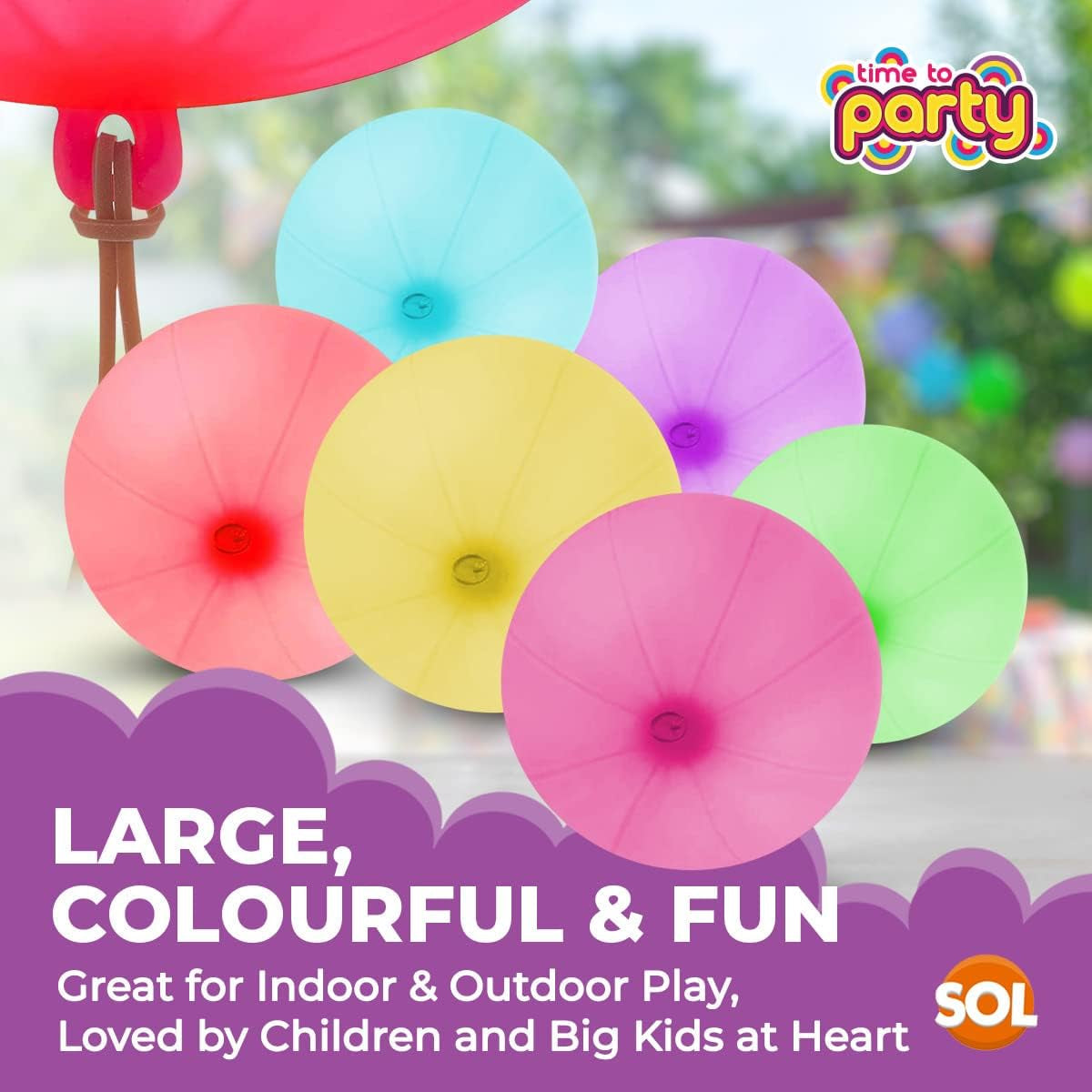 25X Large Punch Balloons for Kids Ideal Party Bag Fillers - 12 Inch Large Size - Assorted Colours - Fun Children’S Party Ideas - Thick & Strong - Easy to Inflate