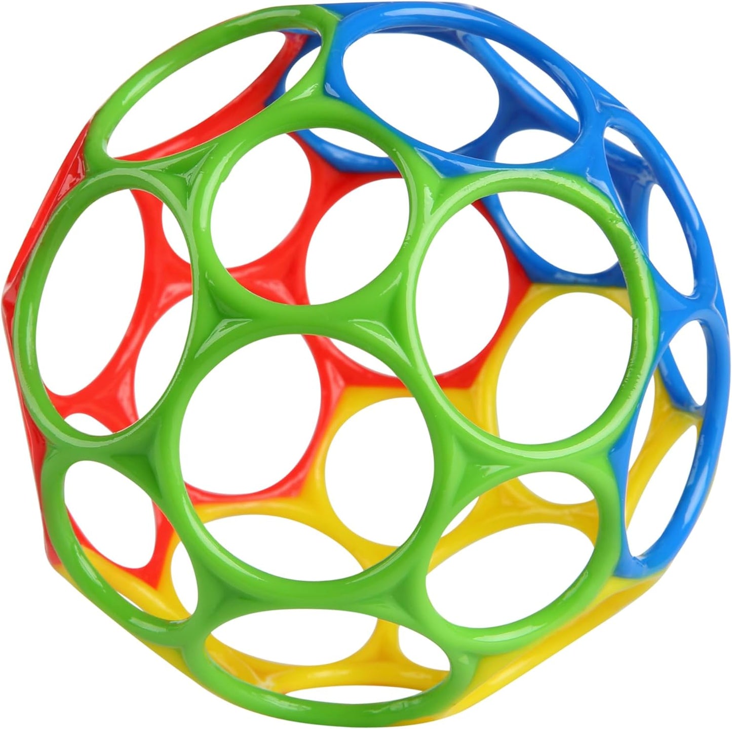 Oball Easy Grasp Classic Ball Bpa-Free Infant Toy in Red, Yellow, Green, Blue, Age Newborn and Up, 4 Inches