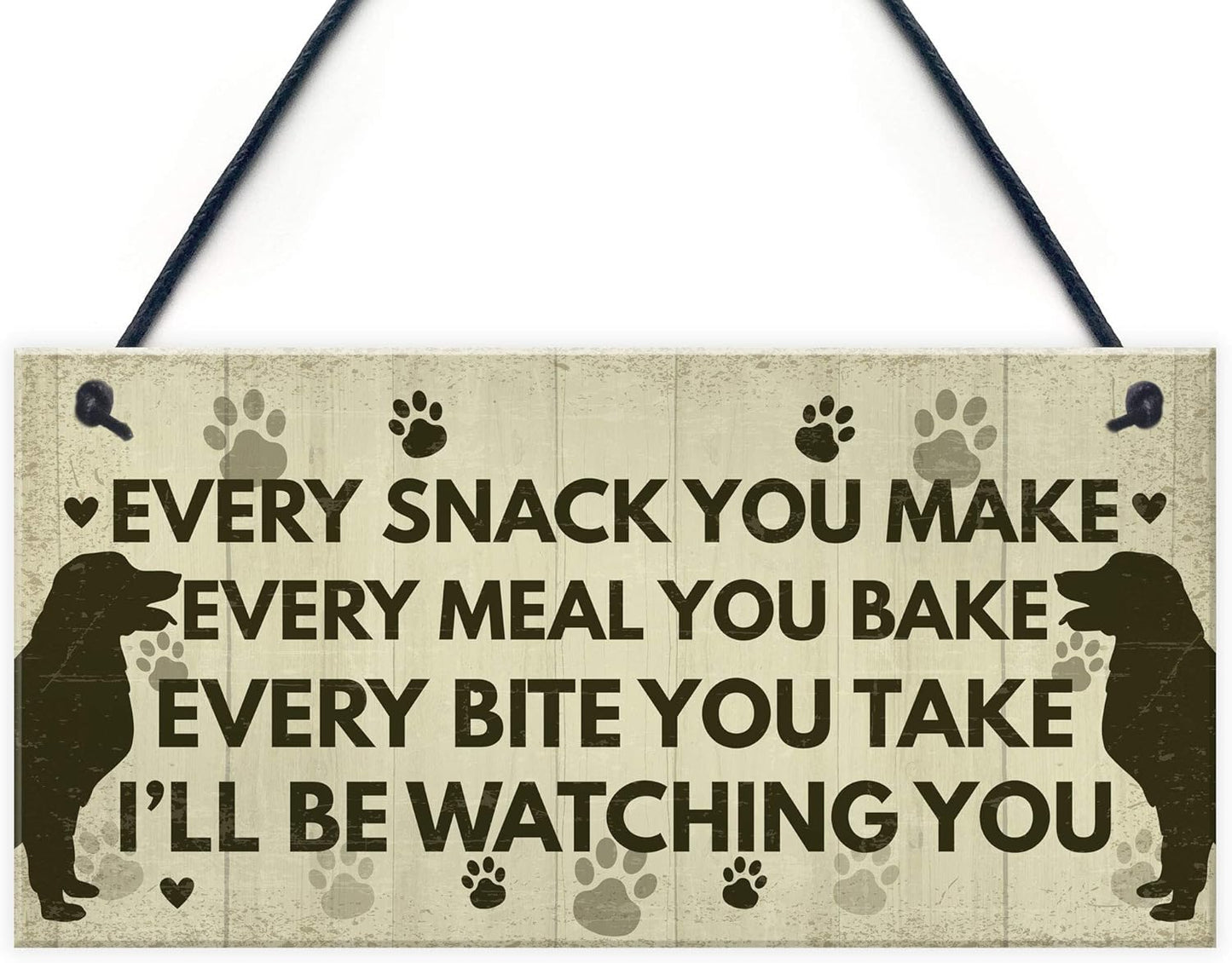 Funny Dog Signs and Plaques Birthday Gift for Dog Lovers Novelty Dog Sign for Home Animal Pet Sign