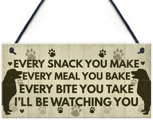 Funny Dog Signs and Plaques Birthday Gift for Dog Lovers Novelty Dog Sign for Home Animal Pet Sign