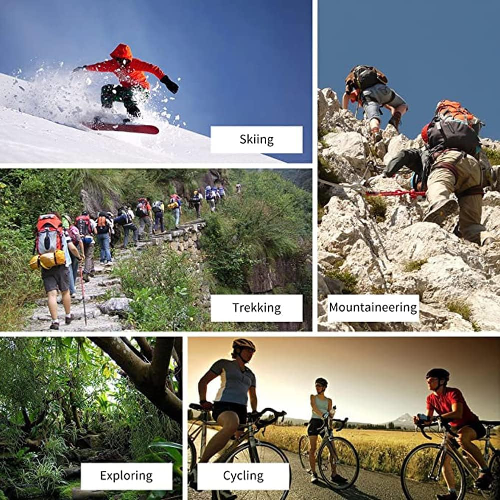 Mens Hiking Walking Socks Moisture Wicking Cushioned Gym Sports Socks Comfort Work Socks Cotton Crew Socks for Men Size 4-8/6-10/9-12, 5 Pairs