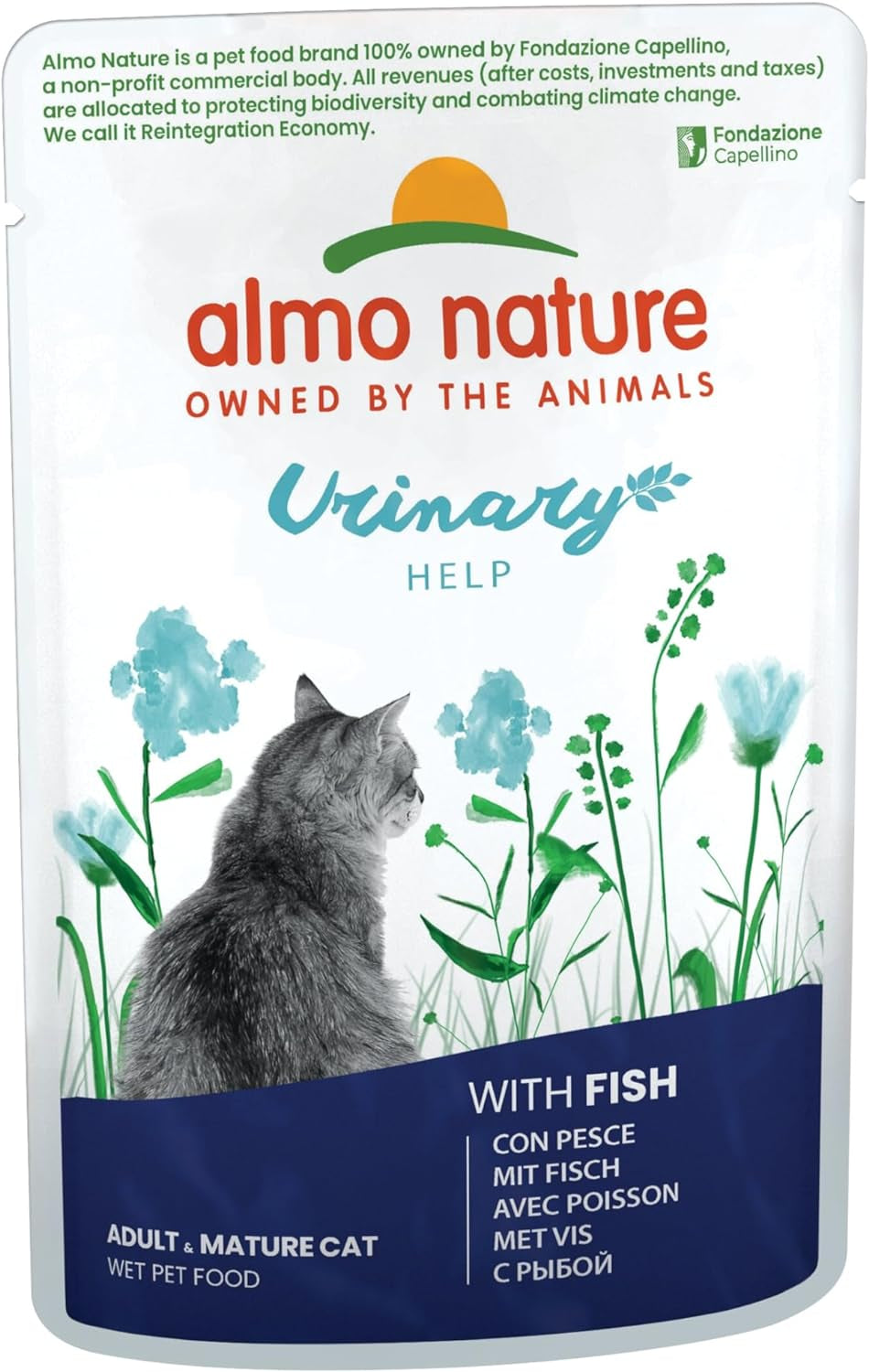 Functional Urinary Help Multipack Complete Wet Cat Food -3 Pouches with Fish/3 Pouches with Chicken, (Pack of 6 Pouches X70G), with Fish - with Chicken
