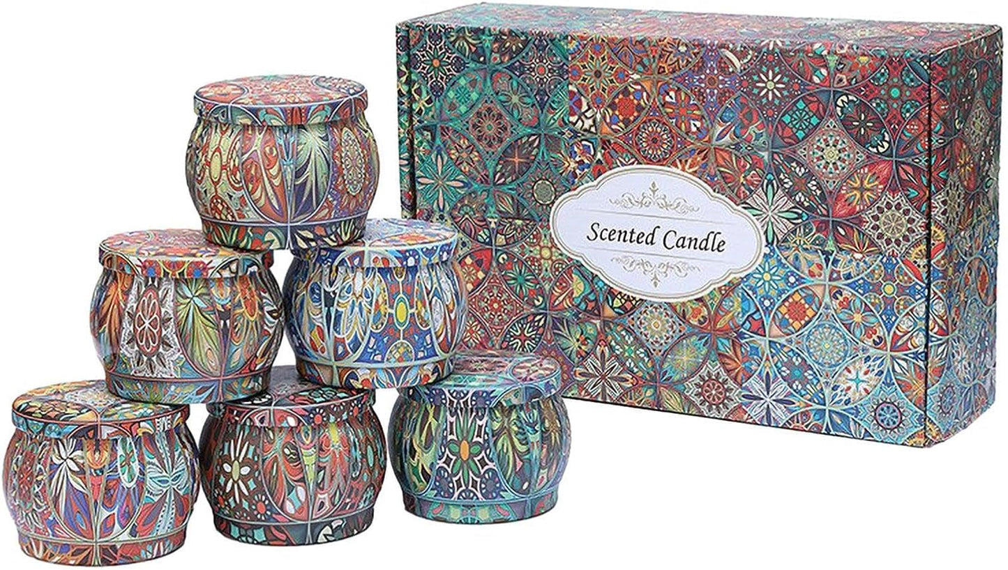 Scented Candles for Home | 6X Yoga Candles,Natural Soy Lasting Scented Candles for Home Aromatherapy Candle Set for Creating Relaxing Ambience