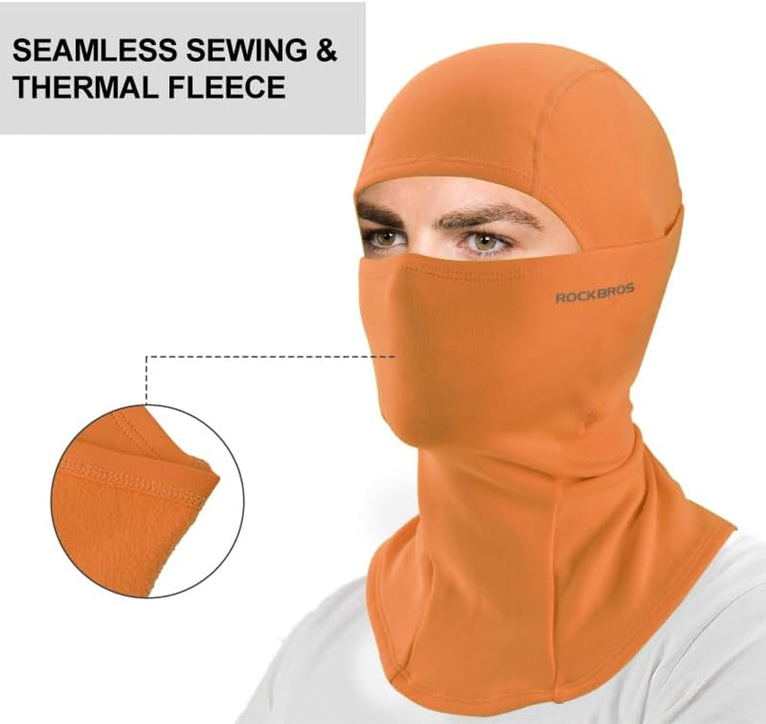 Ski Mask Cycling Balaclava Windproof, Thermal Neck Gaiter Soft Full-Mask Polar Fleece Headwear 4 Colors for Autumn Winter Skating, Skiing, Running, Cycling