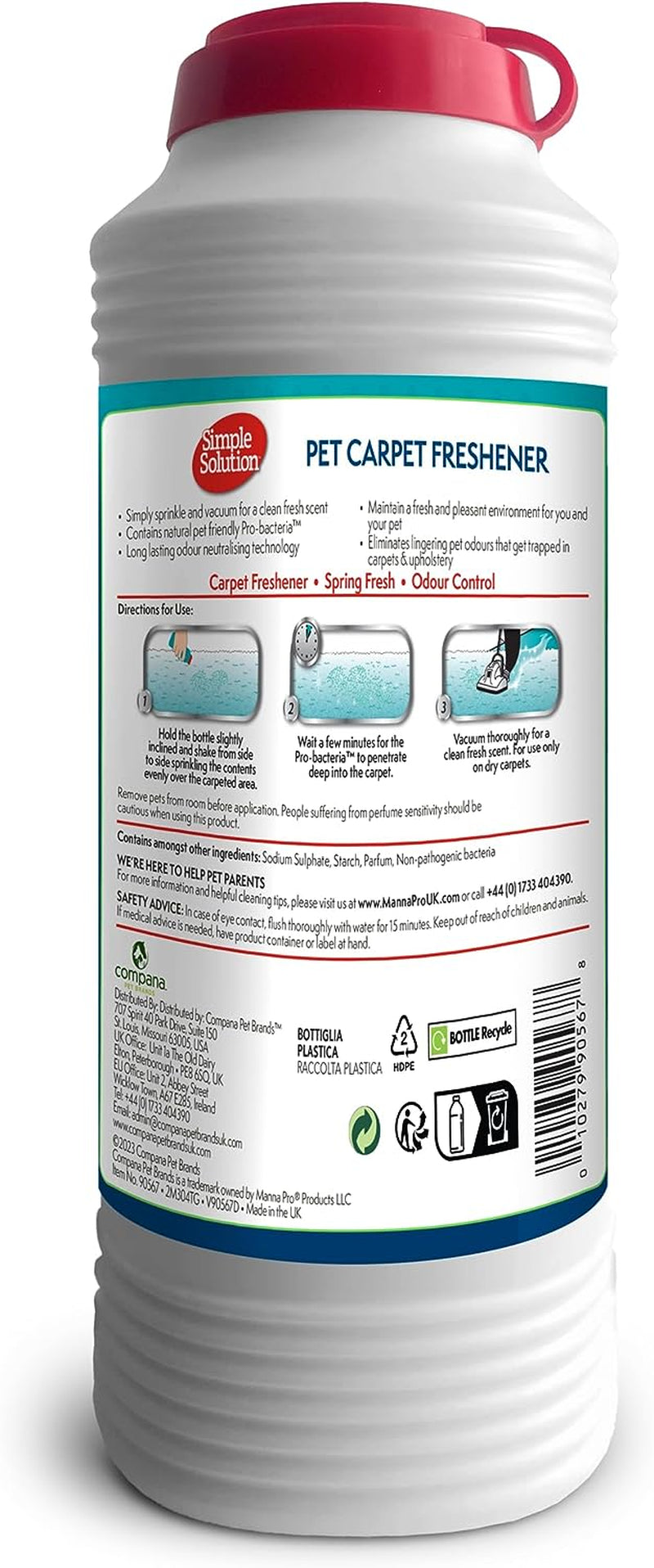 Pet Carpet Freshener with Enzymatic Cleaning Granules - 500G