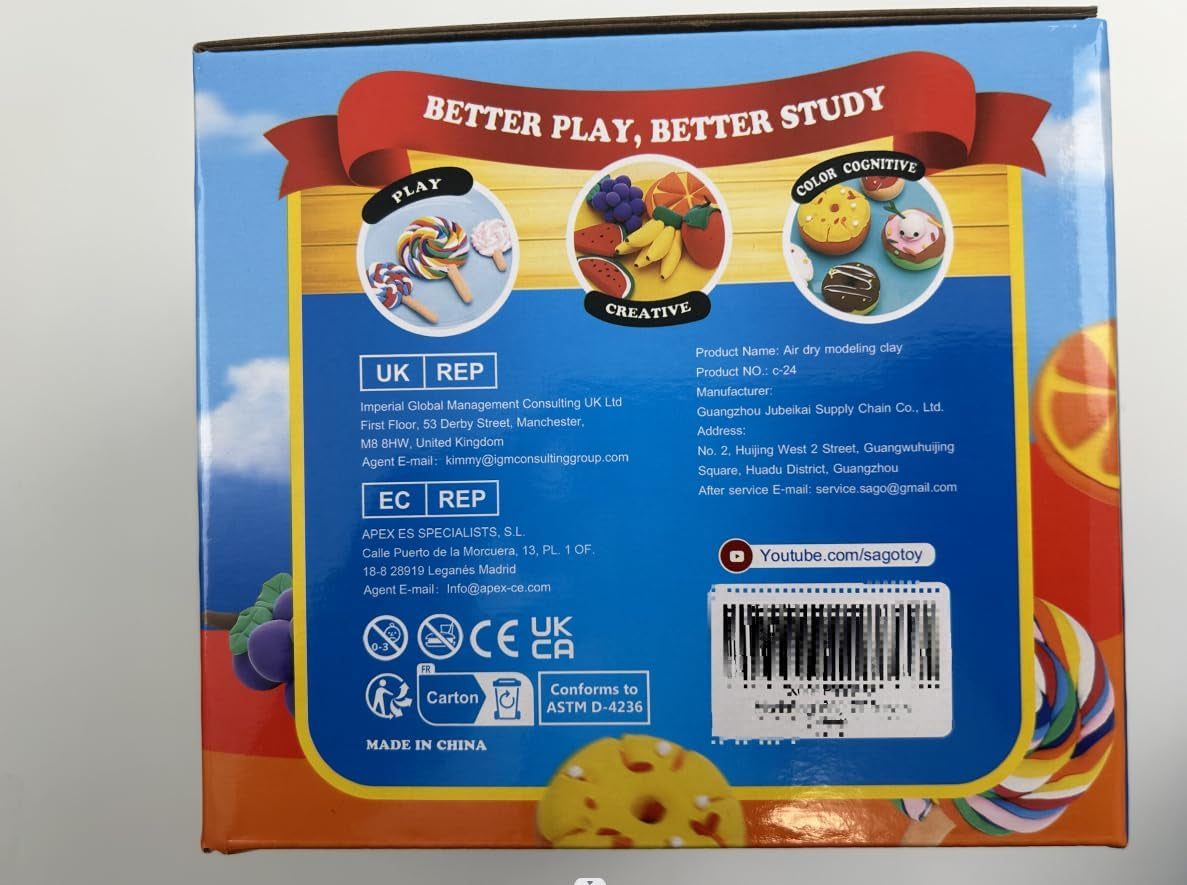 Air Dry Clay,24 Colors Modelling Clay with 3 Tools & Project Booklet,Diy Creative Ultra Soft Light Magic Clay,Arts and Crafts Kits for Kids Boys Girls Toys