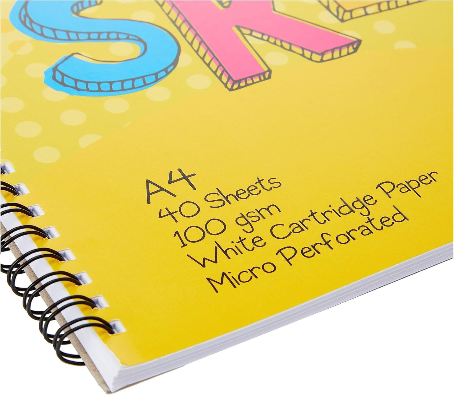 A4 Wirebound Sketch Pad - 40 Sheets of 100Gsm Smooth White Cartridge Paper (210 X 297Mm), 407