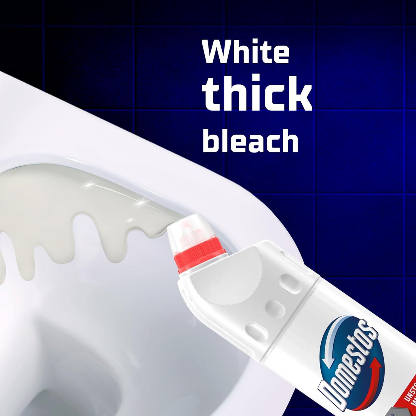White & Sparkle Thick Bleach Disinfectant That Eliminates 99.99% of Bacteria and Viruses* Unstoppable Whitening Power 750 Ml