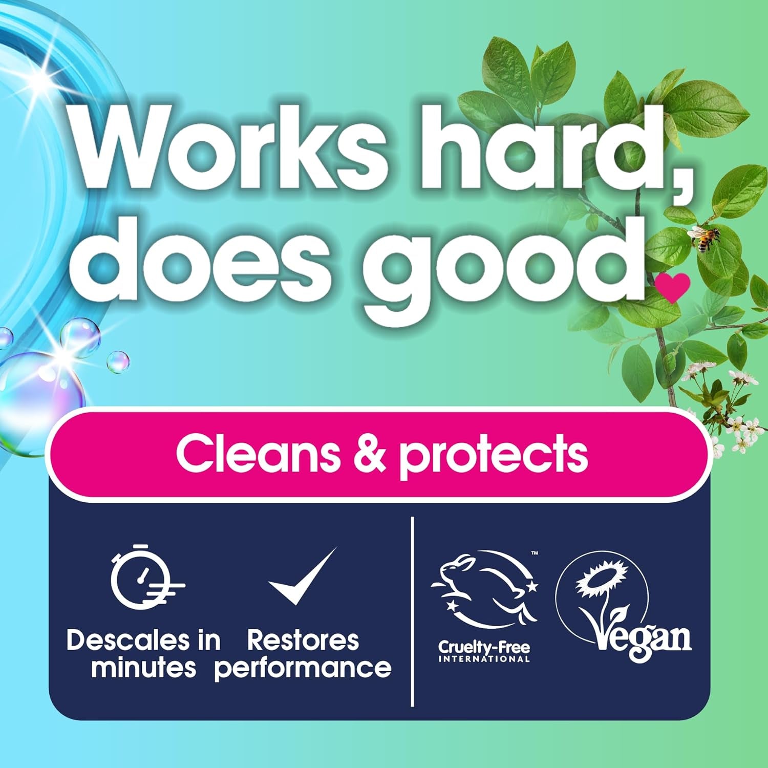 Kettle and Iron Descaler, Internal Cleaner & Scale Remover for Kitchen & Home Appliances, Limescale Prevention Sachets, Easy to Use, Natural Vegan & Non Toxic Eco-Safe Formula (3 Treatments)