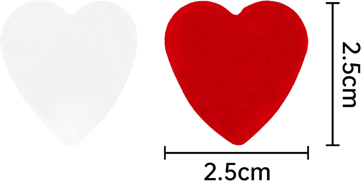 6000Pc Love Heart Confetti Paper Valentines Decorations - White and Red Heart Confetti Valentines Day Decoration - Red Paper Hearts as Engagement Party Decorations or Wedding Table Decoration