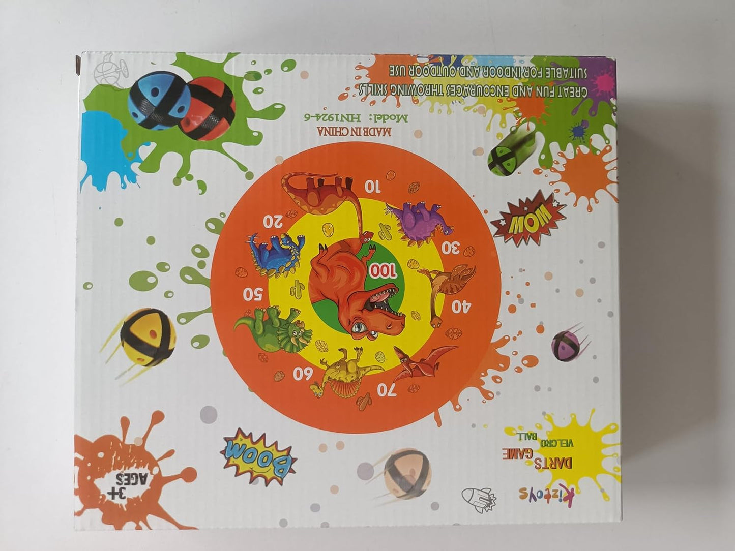 26 Inches Kids Dart Board Set, Dart Board for Kids, Double Sided with 12 Sticky Balls, Indoor Outdoor Party Games Toys for 3 4 5 6 7 8 9 10 11 12 Year Old Boy Girl and Adult