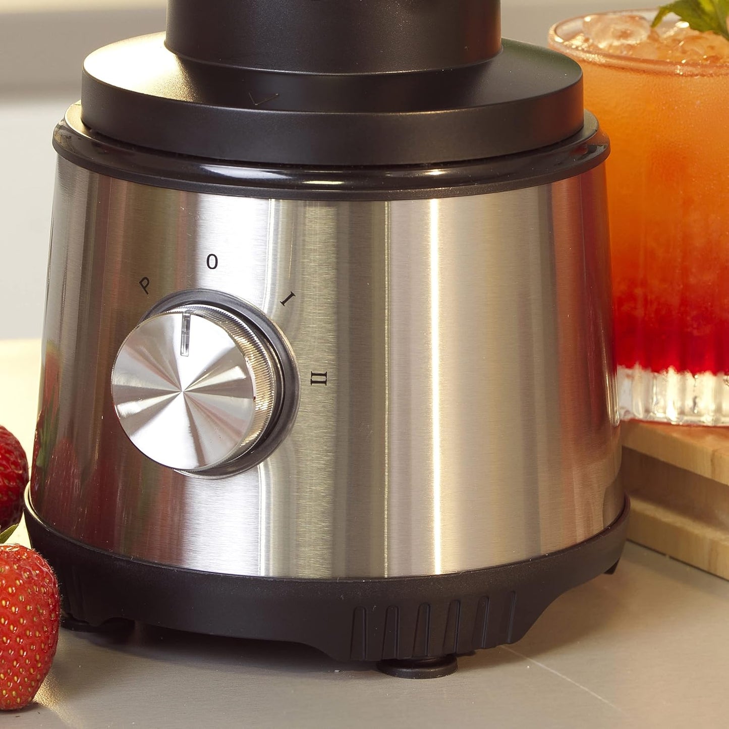 4 in 1 Juicer & Blender – Fruit Juicer & Smoothie Maker, 1L Jug Blender, Includes 600Ml Sports Bottle & Fridge Storage Container, Coffee & Spice Grinder, 2 Speed Settings & Pulse, 400W, EK4294
