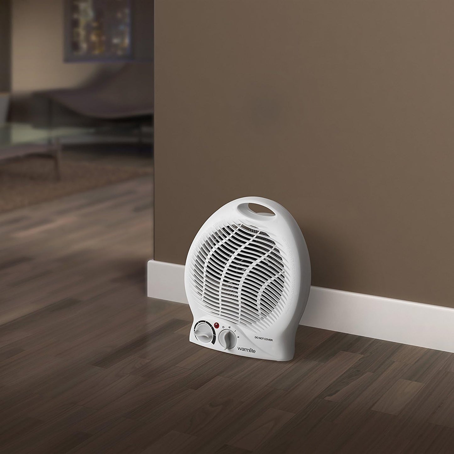 WL44002 Thermo Fan Heater with 2 Heat Settings and Overheat Protection, 2000W, White