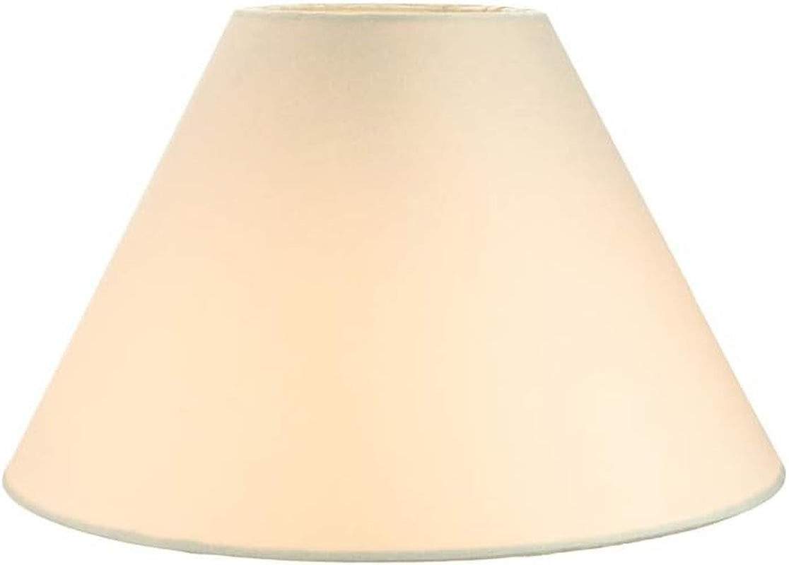Traditional 8" Cream Cotton Coolie Lampshade Suitable for Table Lamp or Pendant by