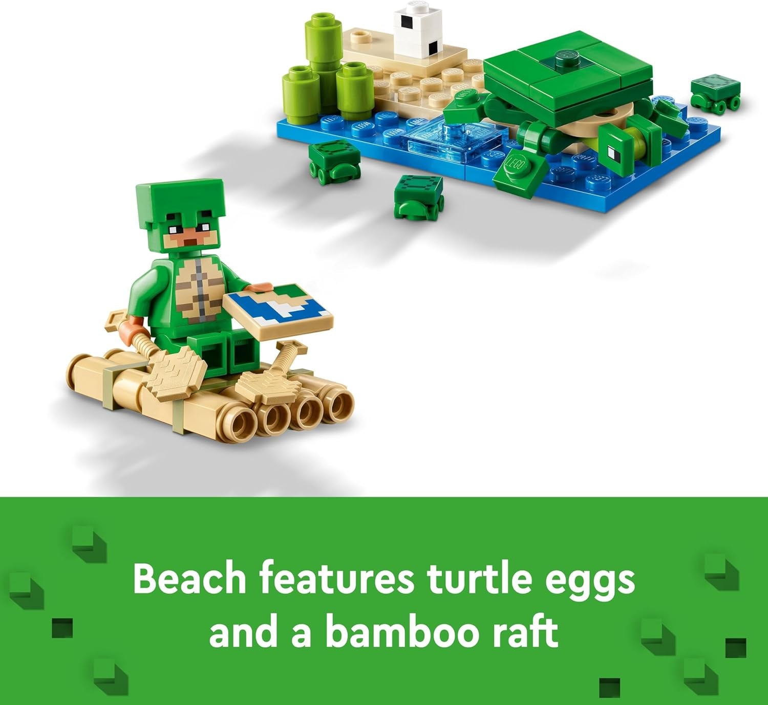 Minecraft the Turtle Beach House Animal-Care Toy for Kids, Girls and Boys Aged 8 plus Years Old, Building Set with Characters and Figures from the Game, Gift for Gamers 21254