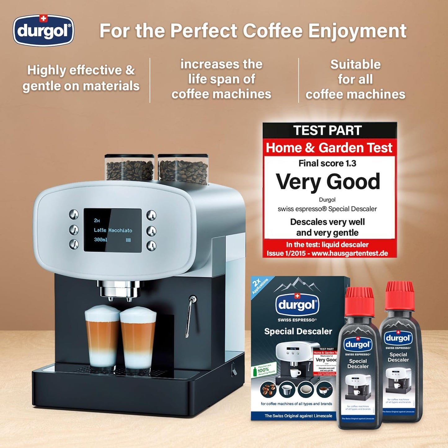 Swiss Espresso Special Decalcifier for All Coffee Machines, 2 X 125Ml