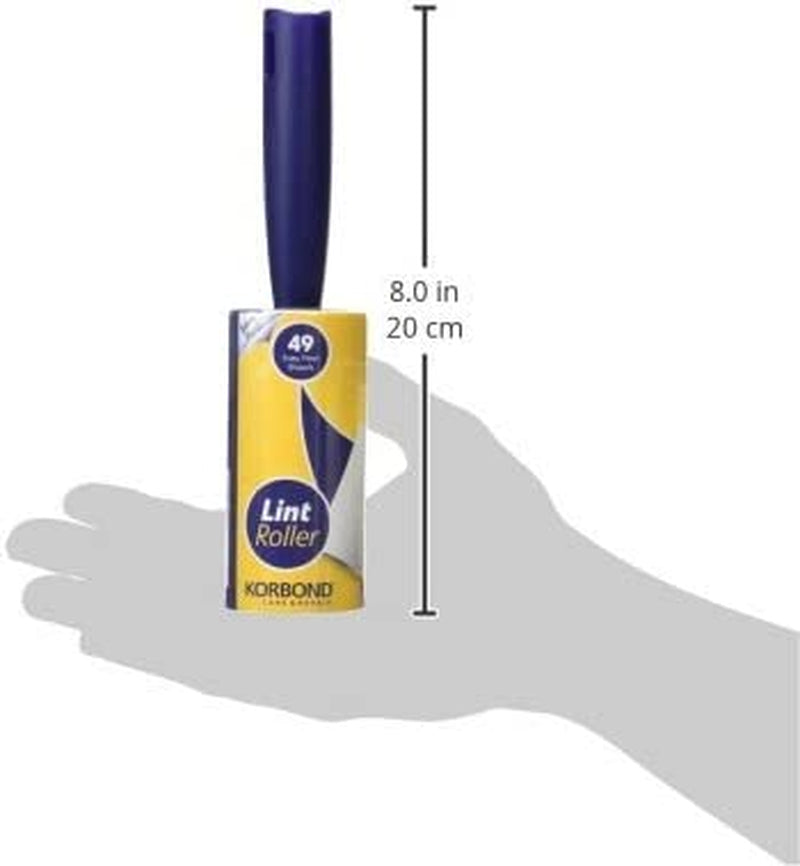 Lint Roller 7.4M - Lint Remover, Pet Hair Remover, Cat Hair Remover, Clothes Sticky Roller - Compatible with  Lint Roller Refills
