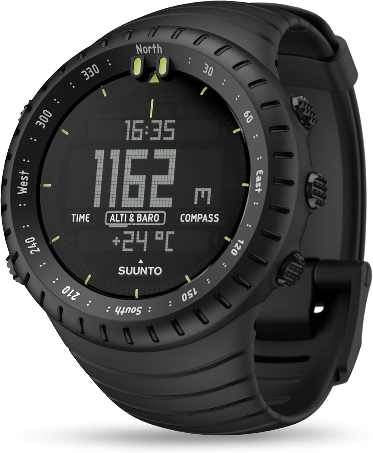 Core Sports Watch, Classic Outdoor Adventure Watch with Altimeter, Barometer & Compass, Dual-Time Sunrise & Sunset Display, Temperature & Storm Alarm for Hiking, Mountain Use