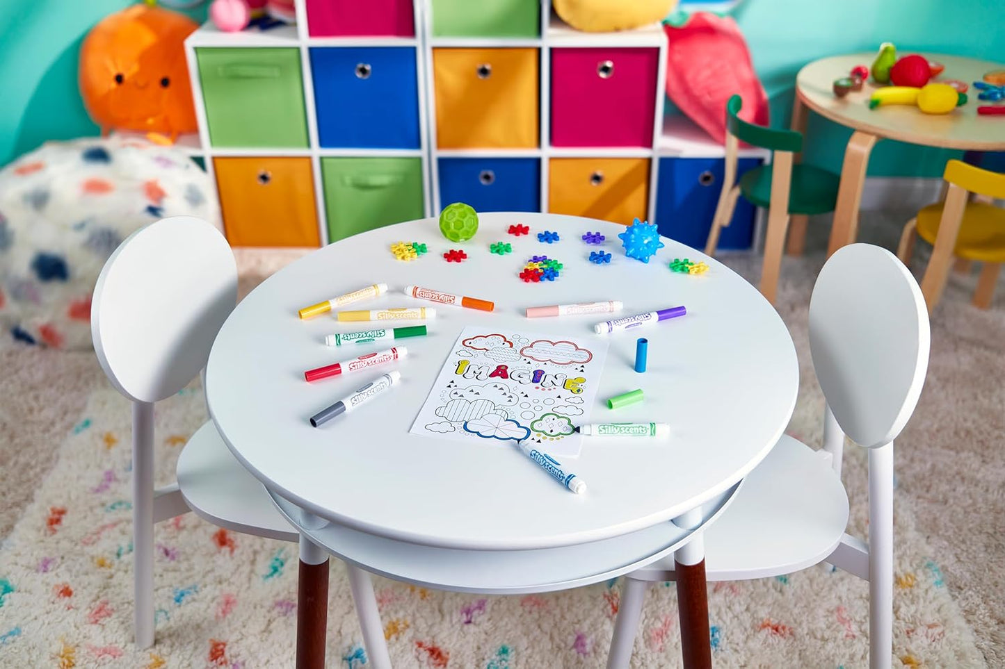 Silly Scents Broadline Washable Markers - Assorted Colours (Pack of 12) | Unique Sweet Scents & Colours! | Ideal for Kids Aged 3+