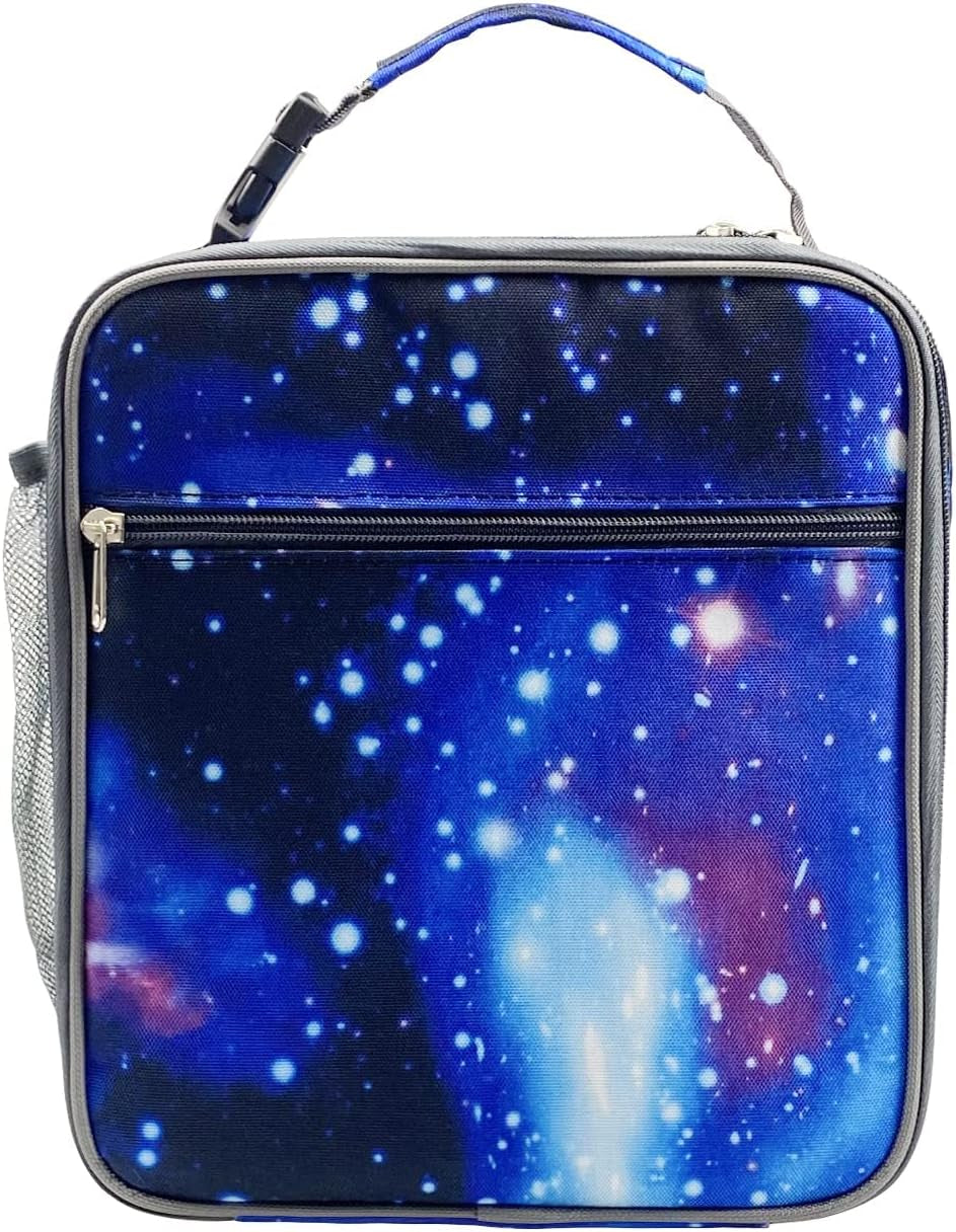 Insulated Lunch Bag Women Men,Leakproof Portable Lunch Box for Kids Teen Boys Girls for Office School Camping Hiking Outdoor Beach Picnic-Galaxy