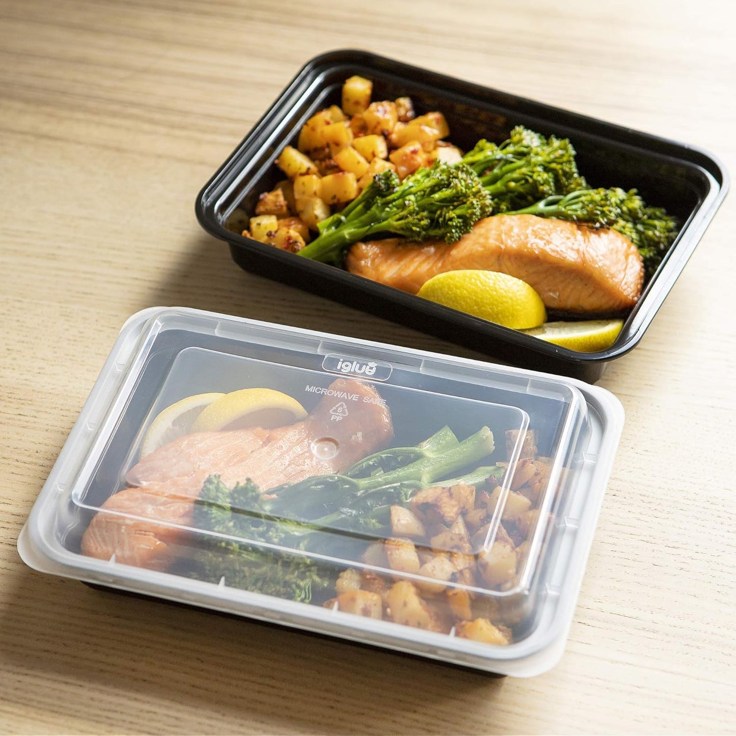 1 Compartment BPA Free Reusable Meal Prep Containers - Plastic Food Storage Trays with Lids - Microwavable, Freezer and Dishwasher Safe - Stackable Bento Lunch Boxes (28 Oz, 10 Pack)