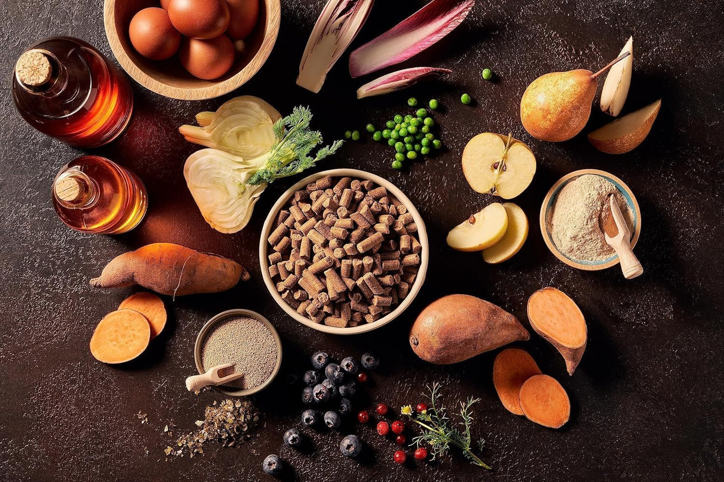 Dry Dog Food, Cold Pressed, (6Kg Resealable Bag) Chicken with Vegetables, Hypoallergenic Dog Food, Grain Free Complete Meal, Natural Puppy, Adult and Senior Dry Dog Food for Good Gut Health