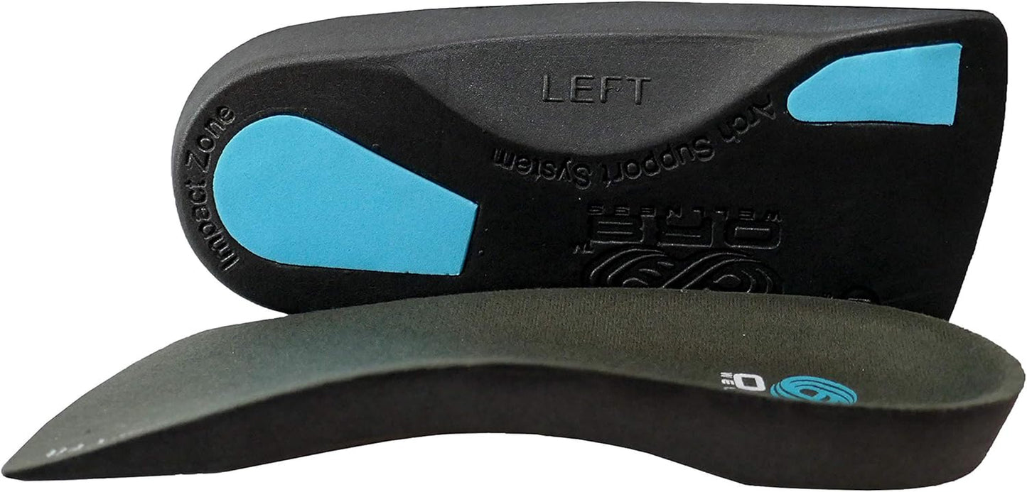 Orthotic ¾ Insoles. High Performance. Comfort Fit. Weak & Fallen Arches. Flat Feet & Plantar Fasciitis. Arch Support (S 5-6.5)