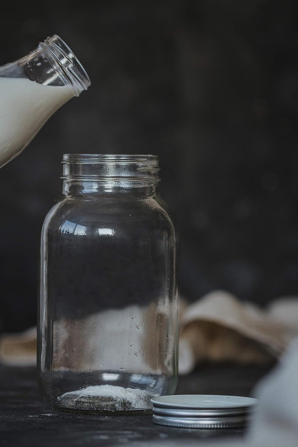 Home Made Kefir Making Kit in Gift Box, Glass/Cheese Cloth