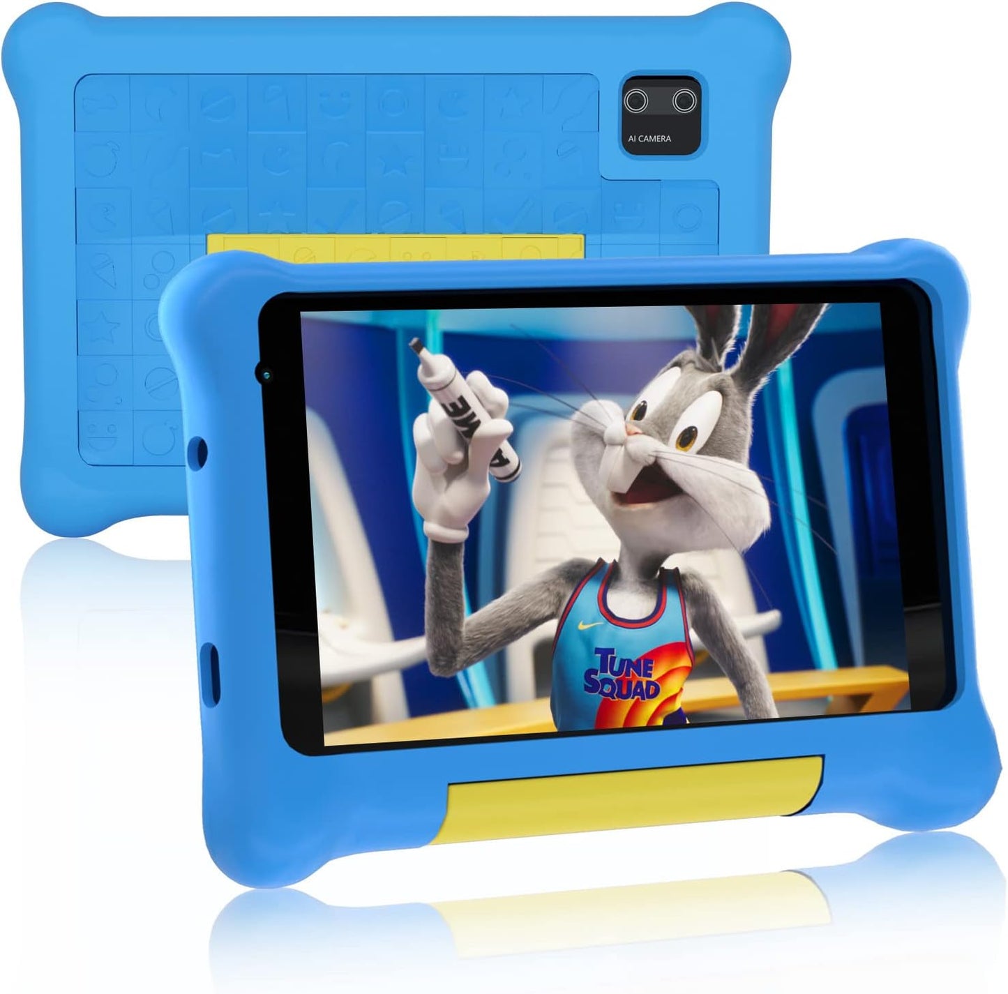 Kids Tablet 7 Inch, Android 13 Tablet for Kids, 5GB RAM+32GB ROM 128GB Expand, Parental Control, Kids Software Pre-Installed, Dual Camera, Android Learning Tablet with Proof Case(Blue)