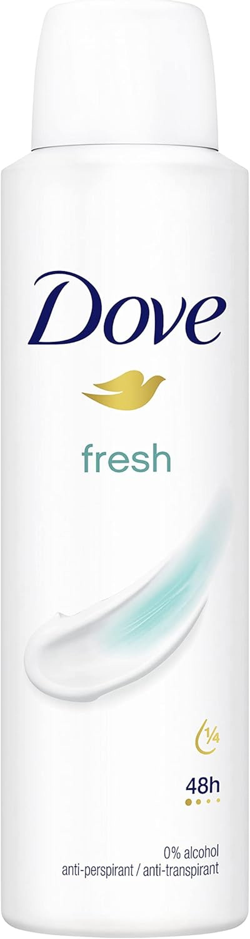 Fresh with ¼ Moisturising Cream Anti-Perspirant Deodorant Spray for 48 Hours of Protection 6 X 150 Ml
