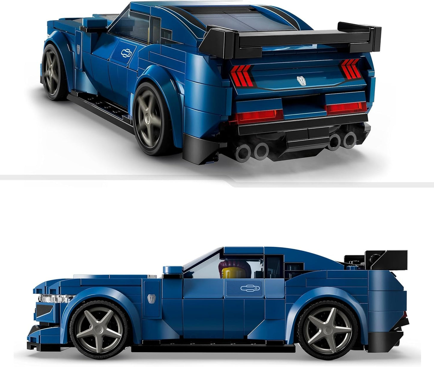 Speed Champions Ford Mustang Dark Horse Sports Car Toy Vehicle for 9 plus Year Old Boys & Girls, Buildable Model Set with Driver Minifigure, Kids' Bedroom Decoration, Birthday Gift Idea 76920