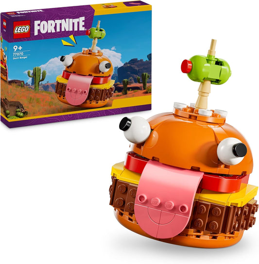 Fortnite Durrr Burger Set, Video Game Character Building Toy for 9 plus Year Old Boys & Girls, Collectible Figure, Creative Birthday Gift for Kids, Teens and Gamers 77070
