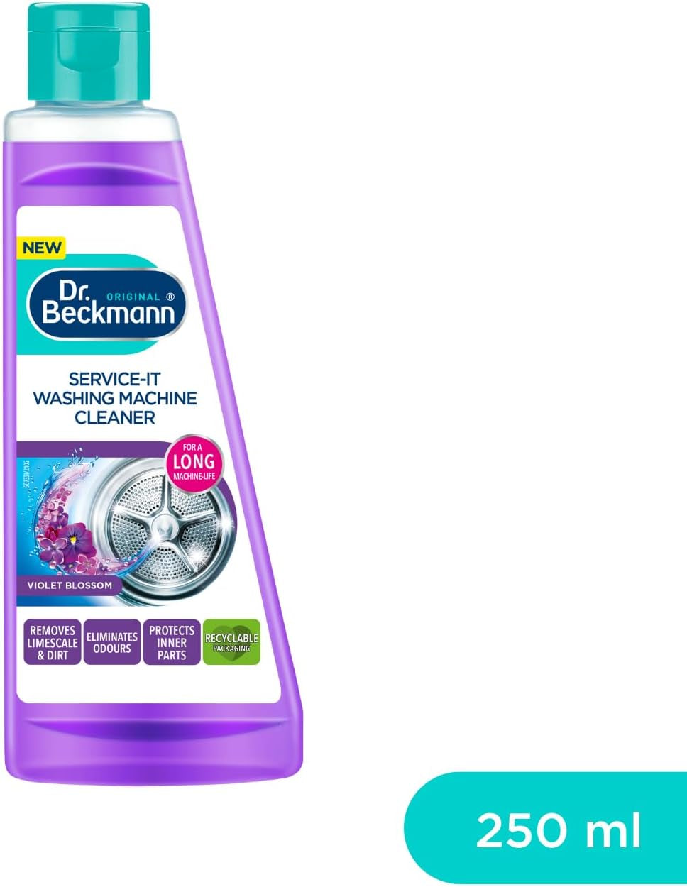 Service-It Washing Machine Cleaner | Violet Blossom | Removes Limescale and Bad Odours | 250Ml