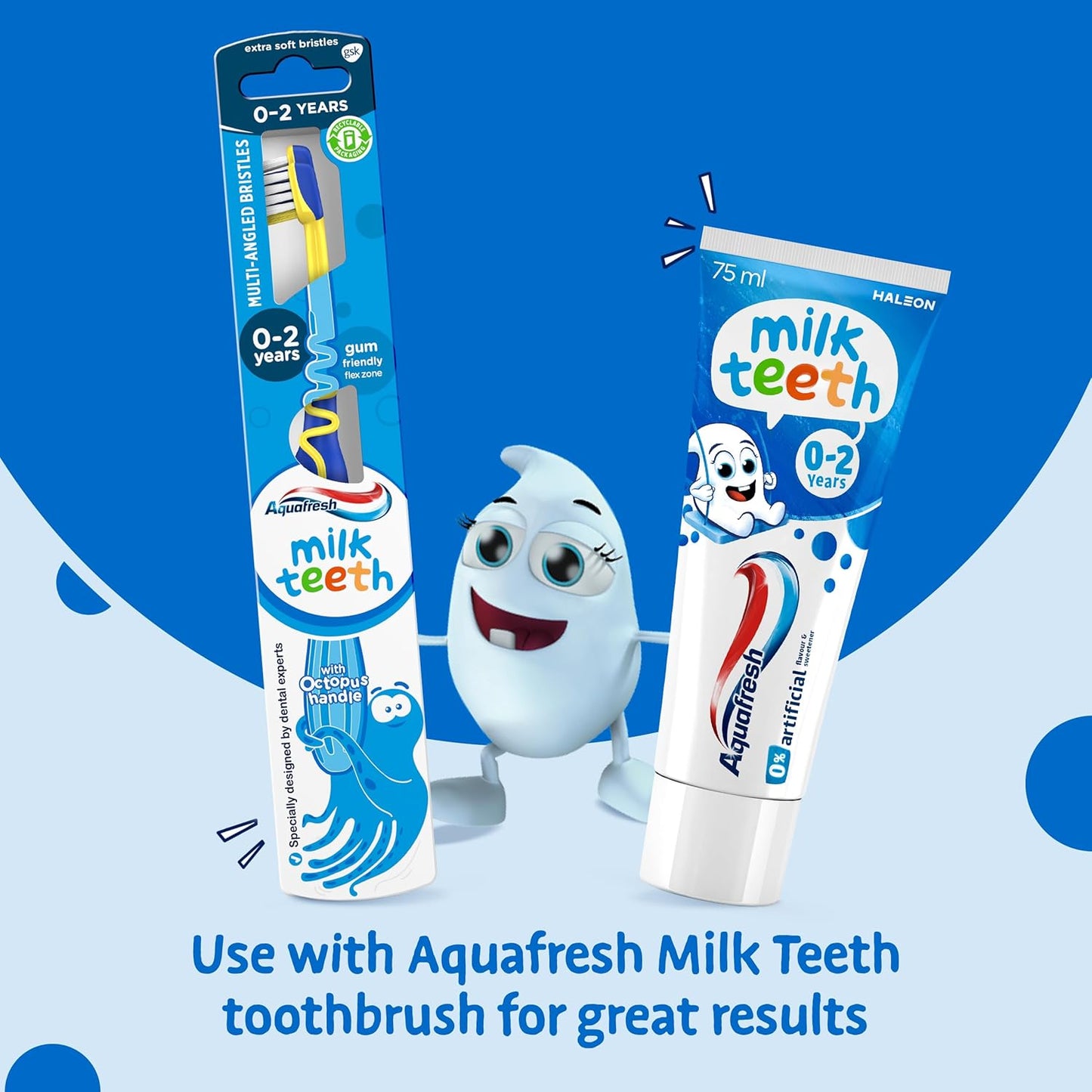 Milk Teeth Baby Toothpaste 0-2 Years, Toddler Toothpaste for Infants, Gentle Care for Milk Teeth, 50Ml
