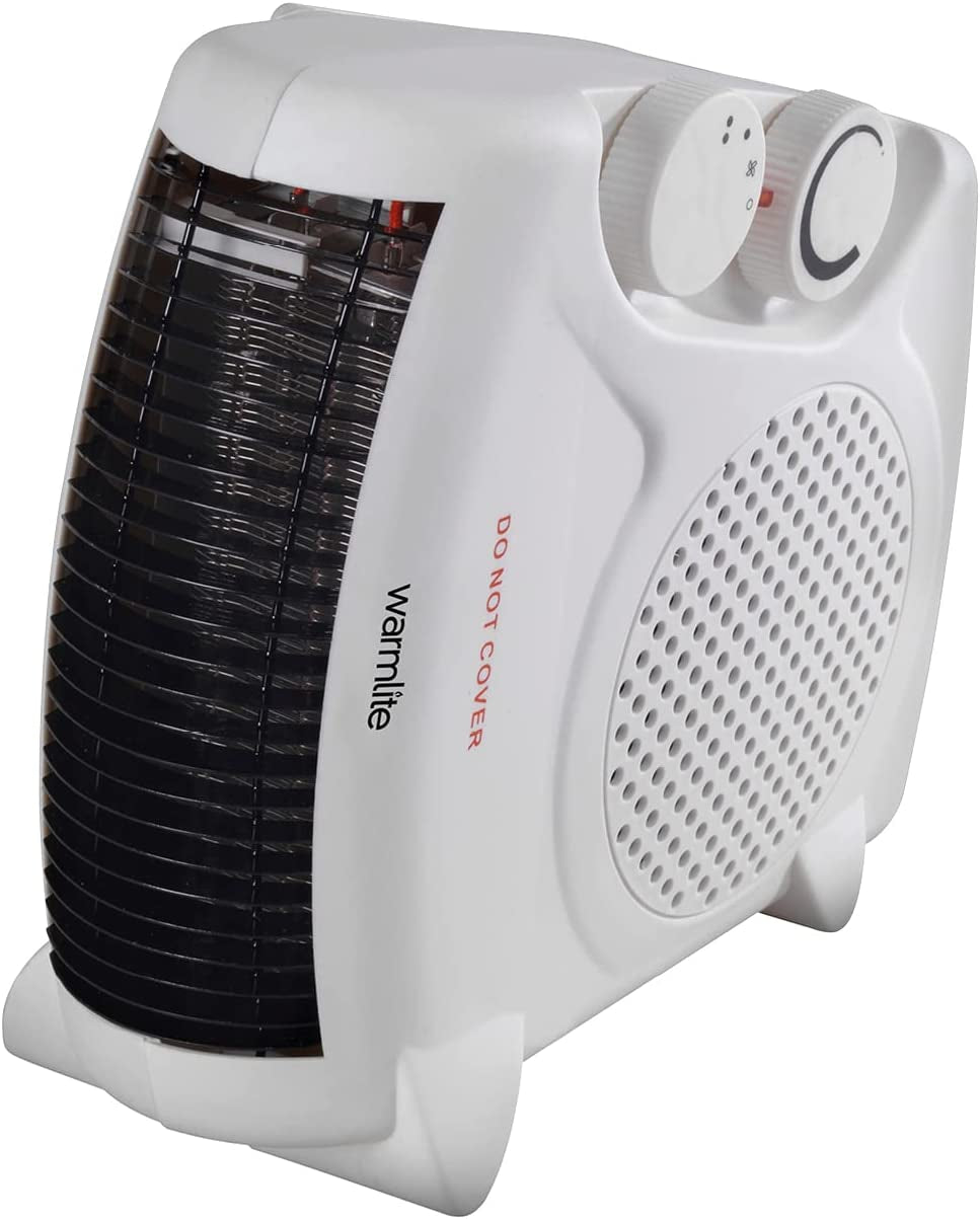 WL44001 Thermo Fan Heater with 2 Heat Settings and Overheat Protection, 2000W, White