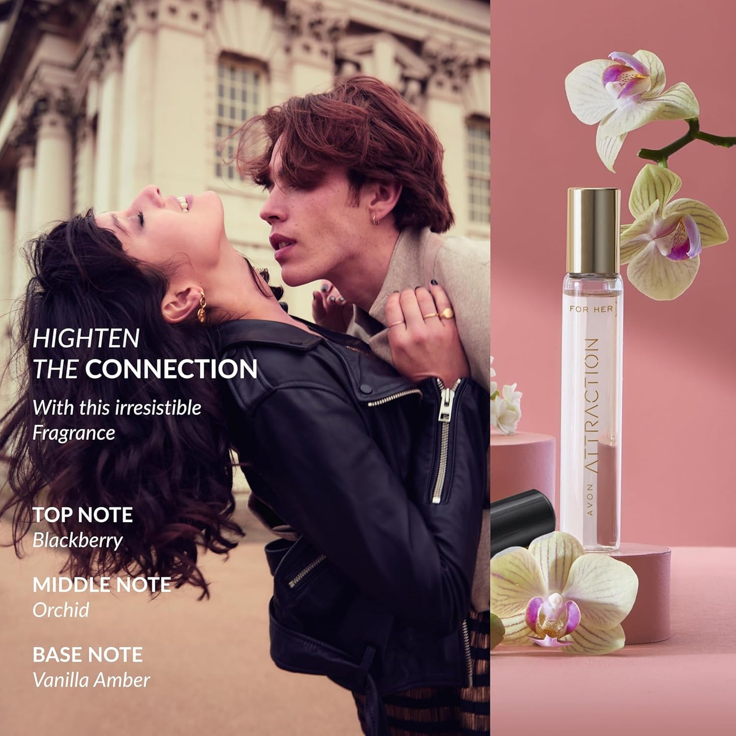 Attraction for Her Eau De Parfum 10Ml, Fruity and Musk Blend, Aphrodisiac in a Bottle, Perfect for on the Go, Cruelty Free